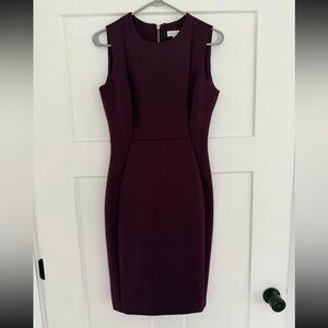 Calvin Klein Deep Purple Midi Dress